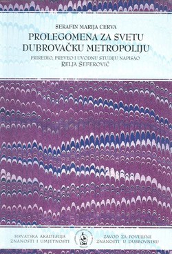 Prolegomena za svetu Dubrovačku metropoliju