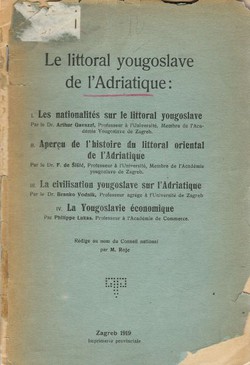 Le littoral jougoslave de l'Adriatique