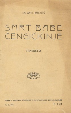 Smrt babe Čengićkinje. Travestia