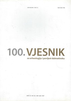 100. Vjesnik za arheologiju i povijest dalmatinsku