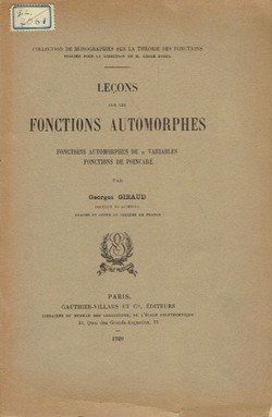 Lecons sur les fonctions automorphes