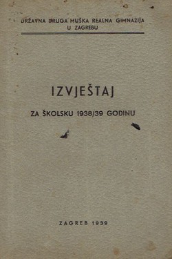 Izvještaj za školsku 1938/39 godinu