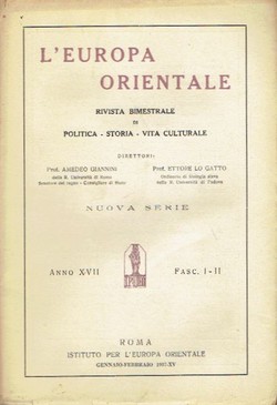 L'Europa orientale XVII/I-II/1937