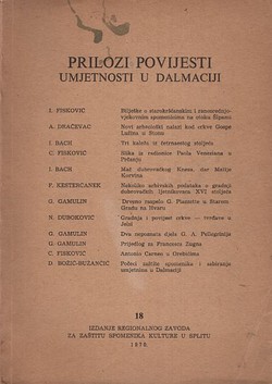 Prilozi povijesti umjetnosti u Dalmaciji 18/1970