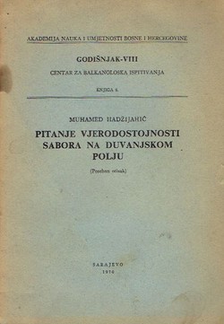 Pitanje vjerodostojnosti sabora na Duvanjskom polju