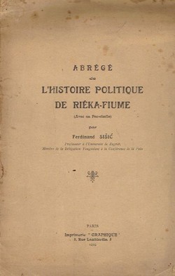 Abrege de l'histoire politique de Rieka-Fiume