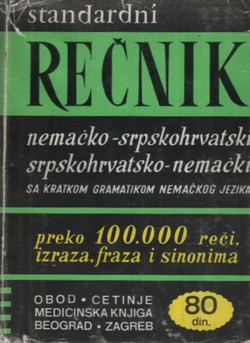 Rečnik nemačko-srpskohrvatski, srpskohrvatsko-nemački (20.izd.)