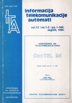 Conference on Telecommunications ConTEL 94 (Informacija, telekomunikacija, automati 13/1-3/1994)