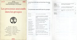 Les processus associatifs dans les groupes (Revue de psychotherapie psychanalytique de groupe 17/1991)