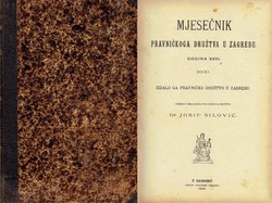 Mjesečnik pravničkoga družtva u Zagrebu XXVI/1900