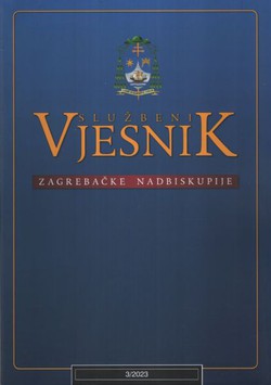 Službeni vjesnik Zagrebačke nadbiskupije 3/2023