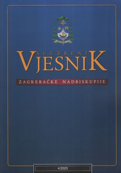 Službeni vjesnik Zagrebačke nadbiskupije 4/2023