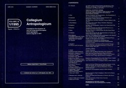 Collegium Antropologicum 19/1/1995