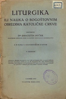 Liturgika ili nauka o bogoštovnim obredima Katoličke crkve (5.izd.)