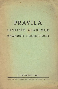 Pravila Hrvatske Akademije znanosti i umjetnosti