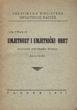 Umjetnost i umjetnički obrt. Kulturno historijska studija