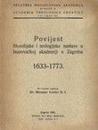Povijest filozofijske i teologijske nastave u Isusovačkoj akademiji u Zagrebu 1633.-1773.