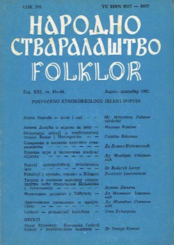 Narodno stvaralaštvo. Folklor XXI/82-84/1982