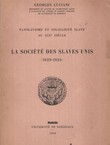 La societe des slaves unis (1823-1825)