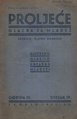 Proljeće. Glazba za mladež III/4/1941-42