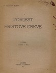 Povijest Hristove crkve I. (godina 1-313.)