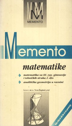 Memento matematike. Analitička geomatrija u ravnini