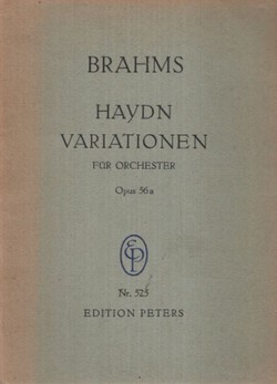 Variationen über ein Thema von Joseph Haydn für Orchester Opus 56a