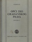 Opći dio građanskog prava I.