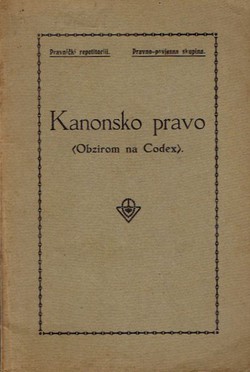 Kanonsko pravo (Obzirom na Codex)