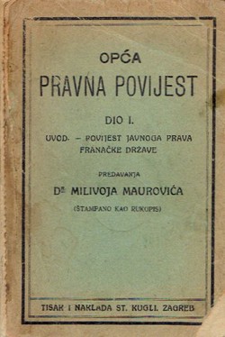 Opća pravna povijest I.