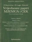 Vrijednosni papiri. Mjenica i ček (5.izmj.izd.)