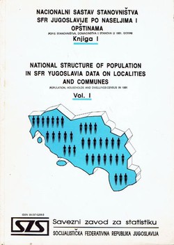 Nacionalni sastav stanovništva SFR Jugoslavije po naseljima i opštinama. Popis stanovništva, domaćinstva i stanova u 1981. godini I.