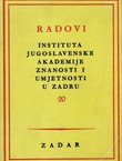 Radovi Instituta JAZU u Zadru 20/1973