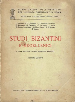 Studi bizantini e neoellenici 4/1935