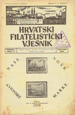 Hrvatski filatelistički vjesnik I/8/1940