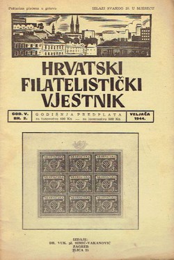 Hrvatski filatelistički vjesnik V/2/1944