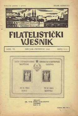 Hrvatski filatelistički vjesnik VI/3-12/1945