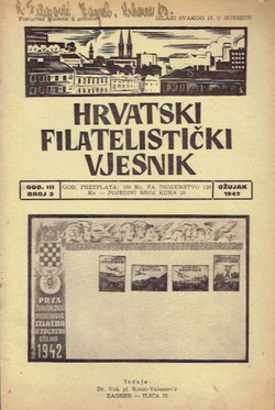 Hrvatski filatelistički vjesnik III/3/1942