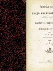 Pastirska poslanica Jurja kardinala Haulika nadbiskupa zagrebačkoga o nastavi i uzgoju mladeži