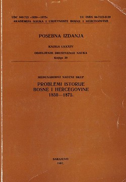 Problemi istorije Bosne i Hercegovine 1850-1875.