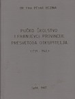 Pučko školstvo i franjevci Provincije Presvetoga Otkupitelja