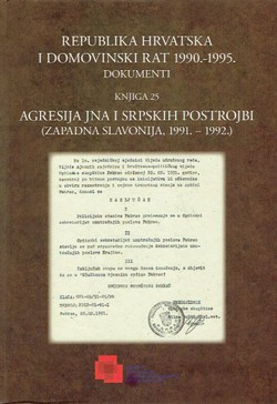 Agresija JNA i srpskih postrojbi (Zapadna Slavonija, 1991. - 1992.)