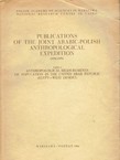 Anthropological Measurements of Population in the United Arab Republic (Egypt - West Desert)