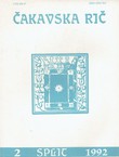 Čakavska rič XX/2/1992