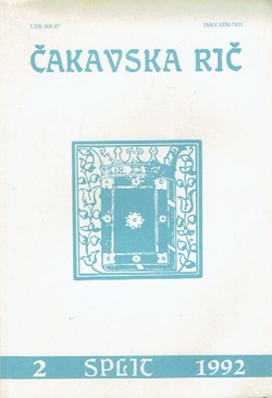 Čakavska rič XX/2/1992