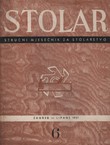 Zanatski majstor. Stolar 6/1957