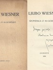 Ljubo Wiesner. Spomenica o 50-godišnjici