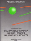 Stanovništvo gradova Banske Hrvatske na prijelazu stoljeća